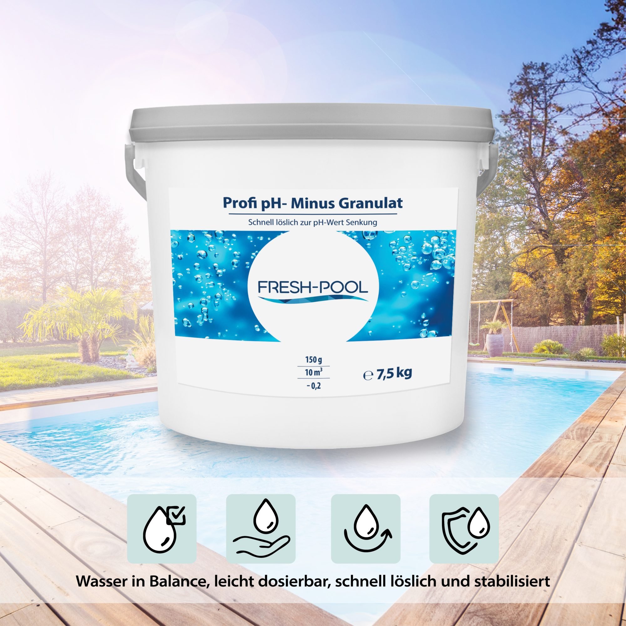 Fresh-Pool Profi pH- Minus Granulat 7,5 kg